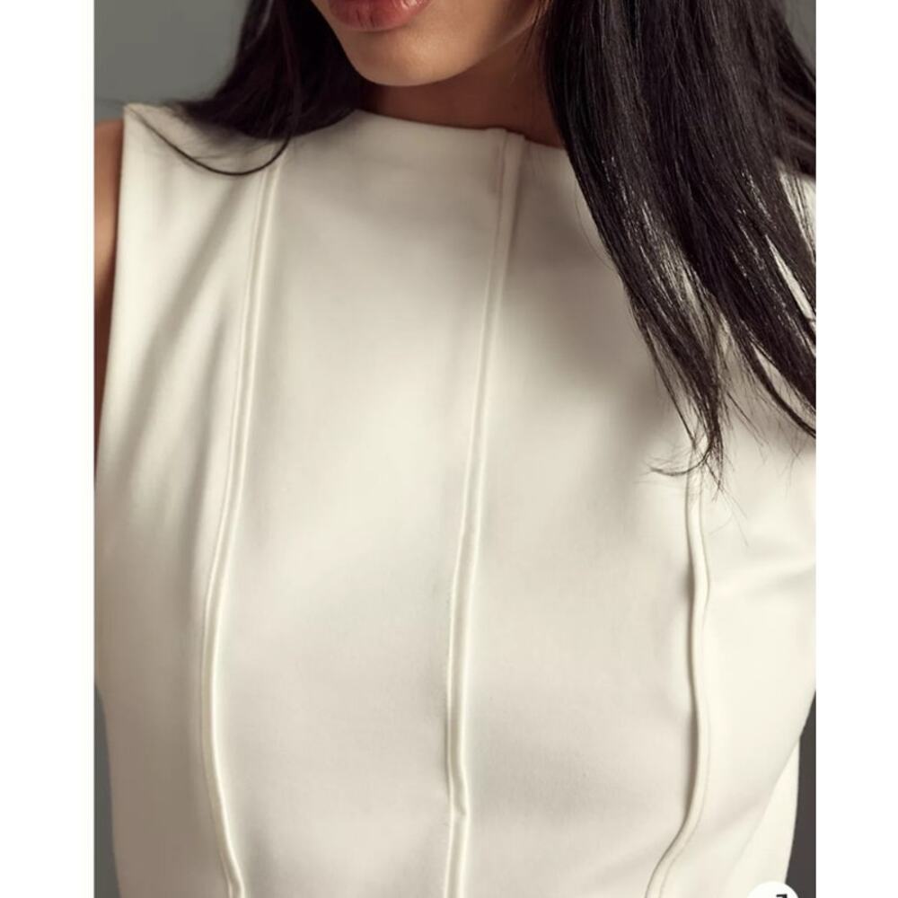 Maeve by Anthropologie Sleeveless Seamed Corset Crop Tank Top Womens Size XL/1X - Picture 13 of 13